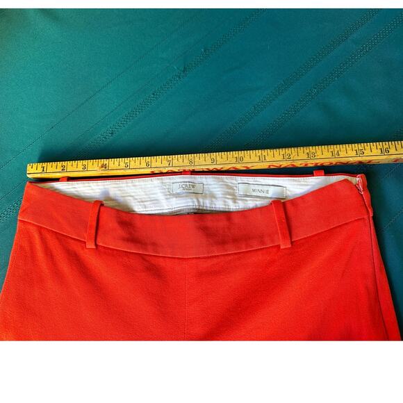 J.Crew Minnie Pants Orange Size 2 – Slim Fit Stretch Trousers - Picture 4 of 10